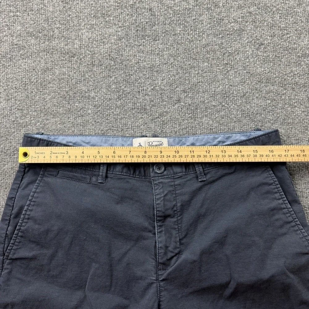 Original Penguin Men's Navy Chino Shorts Size 34 Golf Casual‎ Stretch